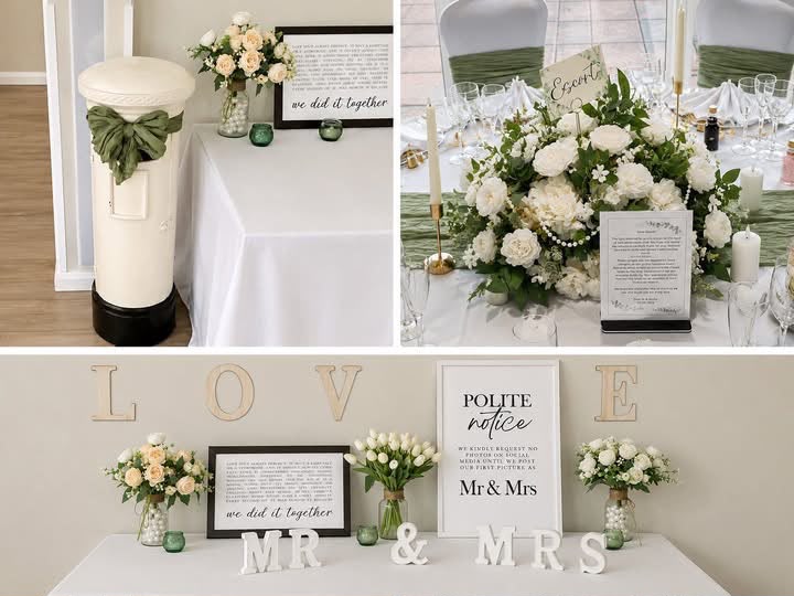 Styled celebration setting by Dilly & Taylor